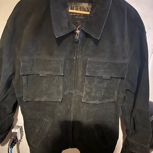 Danier men’s Dark Suede Military Jacket